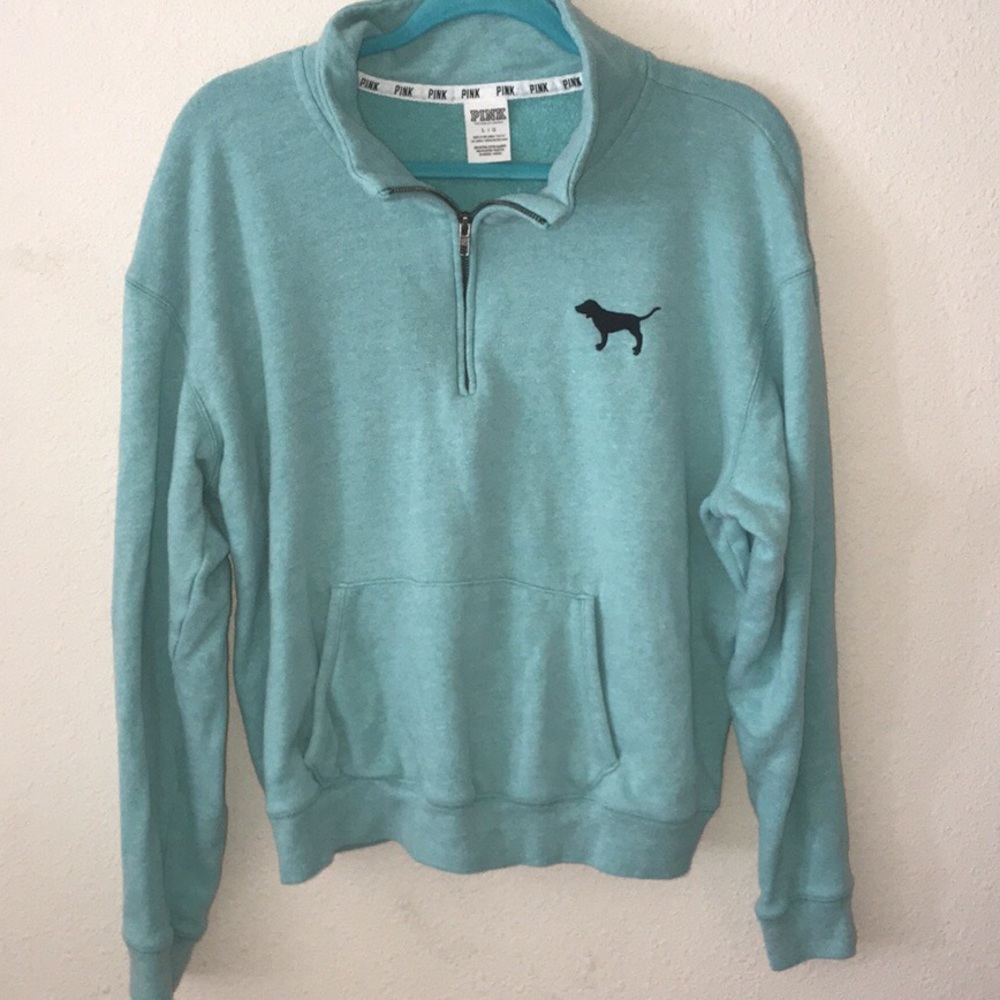 VS pink light blue 1/4 zip
